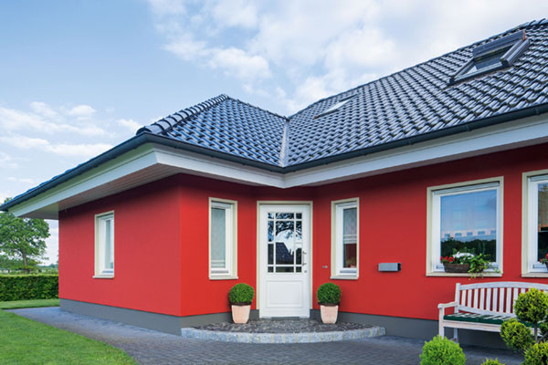 Fassadenanstrich-Brillux-rot
